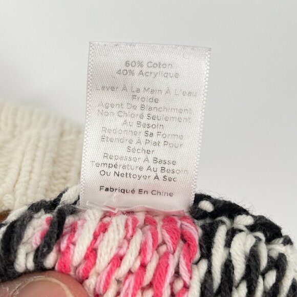 Talbots Chunky Nordic Cowl Turtleneck Tunic Sweater Size M Fair Isle Winter Cozy - Picture 8 of 8